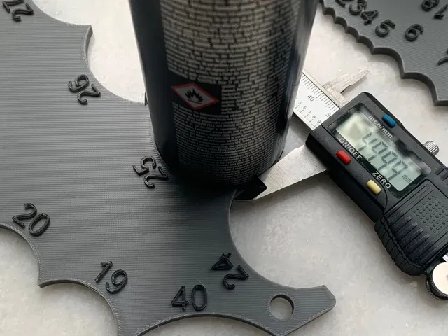 Radius Template (1-18 and 19-50)