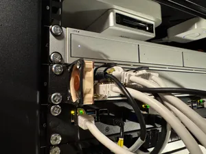40mm rack fan mount for SFP adapter cooling