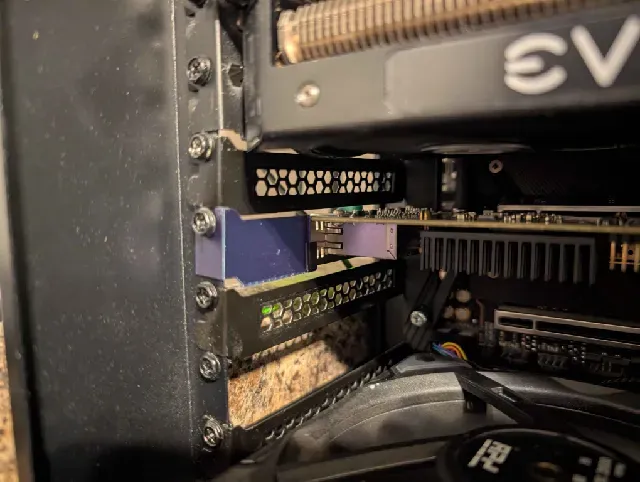 PCI Express Slot Cover Bracket Low Profile/Half Height to Full Height Adapter — Image 2 of 3