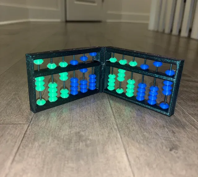 Foldable 12 digit Soroban Abacus (Accurate - Small)