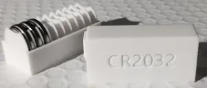CR2032 Battery Holder Case (With Text Label on Lid)