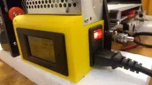 Anet A8 power supply cover with LCD power meter and switch