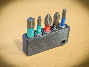 Magnetic bit holder for battery powered drills