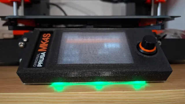 Core One/ +/ L , MK4S_xLCD_display_cover_protectror_ver.3_transparent display+LED diffuser_Print no MMU — Image 10 of 10
