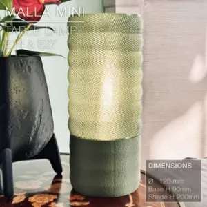 MALLA MINI | Woven Table Lamp E14/26/27