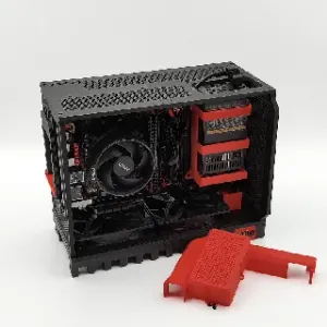 LxW Red Shift - mITX PC Case - Fully 3D Printable