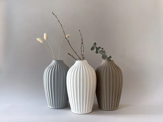 Rome Table vase Bold Yin- Grey — Image 2 of 2