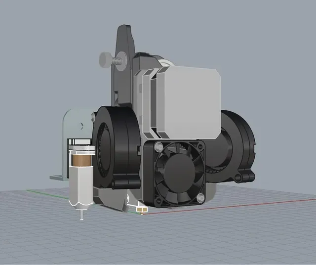 K3D Printhead for Ender-3/Aquila/CR-10 + BLTouch