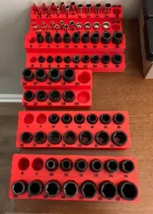 Tekton Socket Holders 1/4, 3/8, and 1/2 Metric Gridfinity