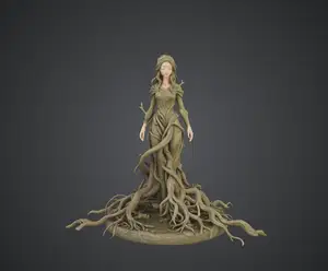 Forest Spirit Dryad – Nature Goddess with Roots