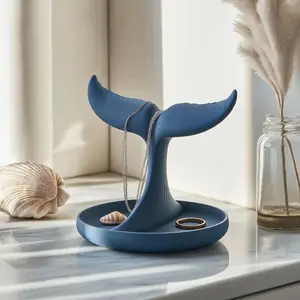 Whale Tail Jewelry Holder for 3D Printable Home Decor