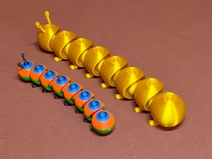 Cute articulated caterpillar