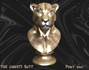 Lioness Bust | With stand | Non detachable