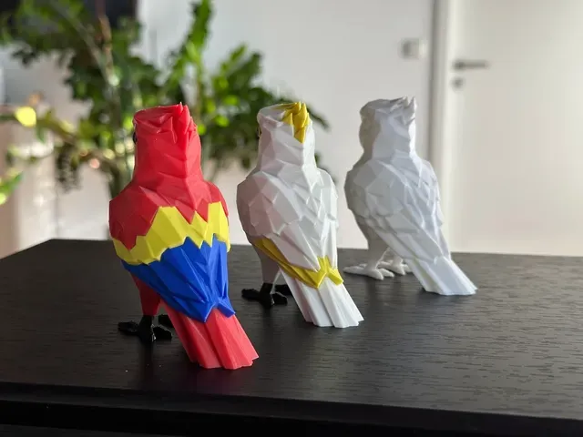 Cute Low Poly Parrot (No Supports) — Image 4 of 6