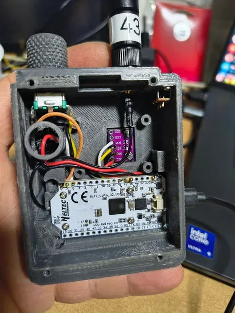 nomadBox - heltec WiFi LoRa 32(V3) case, GPS, BME280, buzzer, rotary encoder — Фото 3 из 8