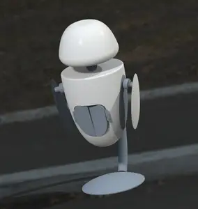 EVA Standing Robot with articulating head and arms