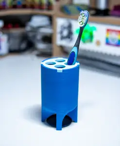 Tall Toothbrush Cup w/ Drip Tray