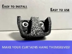 Heavy duty curtain rod hanger