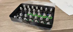 Nozzle storage container for JUKI nozzles