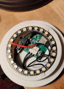 Neopixel ring puck base