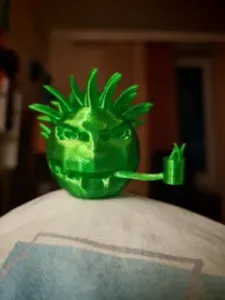 A strange head. Kolobok
