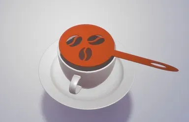 CoffeeBeans Barista Stencil