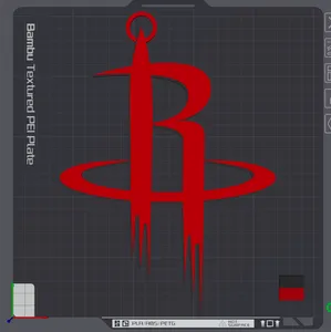 Houston Rockets Oversized Necklace Logo