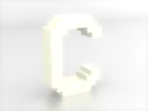 Decorative letters A-Z (Pixelated), LED light