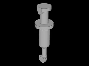 Lego Compatible (98393i.dat) Figure Friends Compatible Medical Syringe