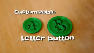 Customizable letter button