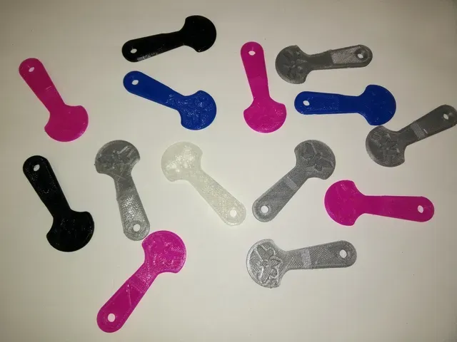 Abziehbarer Einkaufswagenchip für deutsche Läden (Removable shopping cart chip for German stores)
