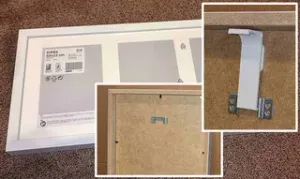 RIBBA IKEA frame hook/ holder