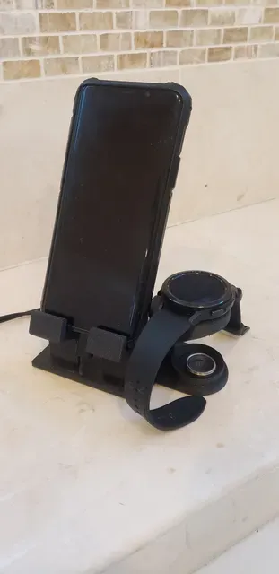 Samsung Galaxy Watch 4 & Cell Phone Charging Station.