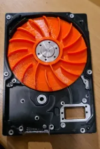 Fan for soldering from old 2.5inch harddisk