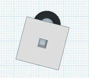 Roblox logo keychain