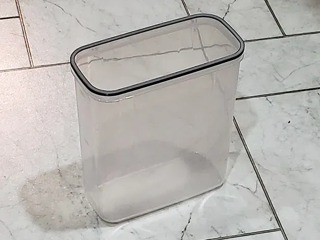 OpenSCAD Rubbermaid 21-cup container rim profile