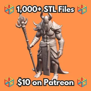 28mm DND Warlock Magician with Mysterious Aura Fantasy Miniature MineeForm FDM 3D Print STL File