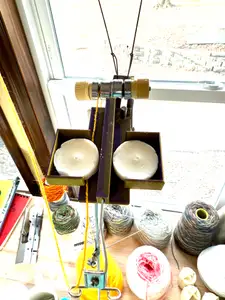 Brother Knitting Machine Yarn Mast Tea Light Holder