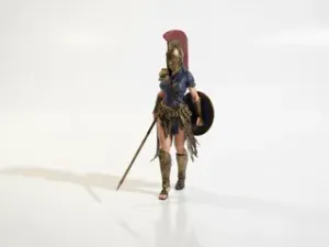 Spartan Warrior Female Figurine 3D Printable