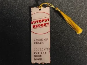 Hueforge Lesezeichen/Bookmark Krimi 1 - Autopsy Report