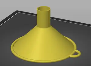 PET bottle funnel - for example for pouring grain into a PET bottle at bird feeders
