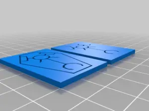 DIY - Dynastic plates for Necron Ziggurat (Large) - WH40k