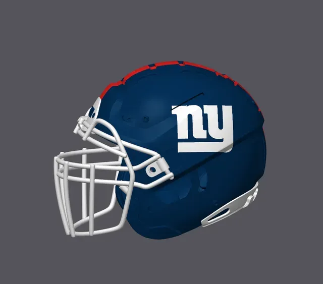 New York Giants Football Helmet - Current w/Stripe — Фото 2 из 3