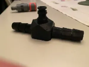 Gardena coupling/20 mm ID hose T-junction