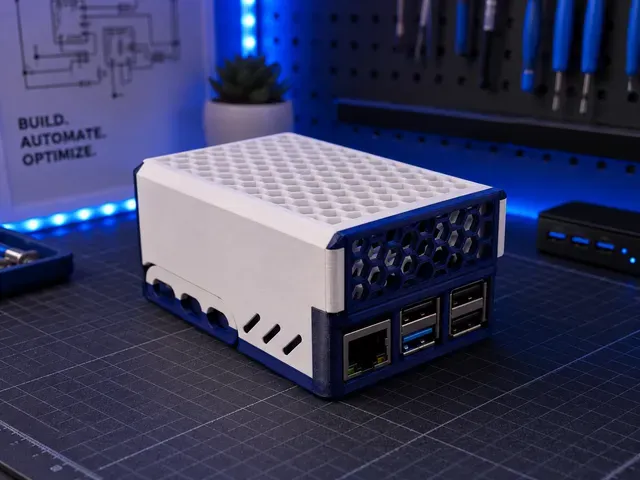 Honeycomb Raspberry Pi 5 Case for 52Pi PoE+ M.2 NVMe HAT