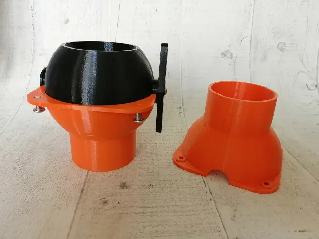63mm / 2½" Ball Valve Type Non-Clog Blast Gate for Workshop Dust Extraction Network — Фото 6 из 7