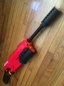 Nerf Takedown in-line mag and brass barrel