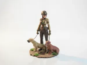 Dog Tamer Figurine Animals 3D Printable