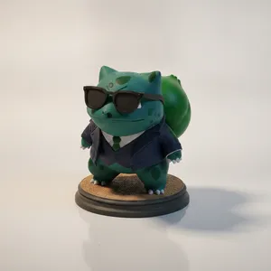 Cool Version Of Bulbasaur Pokemon Figurine 3D Printable