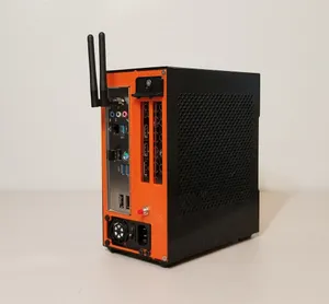 4.7L Mini ITX case, easily printable (2 major pieces), sandwich layout, no extra thread inserts, standoffs or feet required